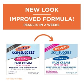 Palmers Skin Sucess Crema Blanqueadora 75gr Todo Tipo Piel Crema antimanchas oscuras con vitamina E y niacinamida, ayuda a reducir las manchas oscuras y las manchas de la edad, crema facial premium.