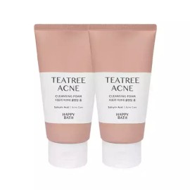 Happybath 해피바스 티트리아크네 클렌징폼 150g x2 Happy Bath Tea Tree Acne Cleansing Foam 150g x2