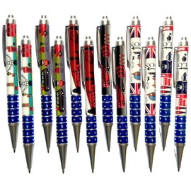 Pen 12 London souvenirs British union jack London scene office school by Bells Box