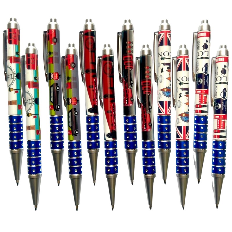 Pen 12 London souvenirs British union jack London scene office