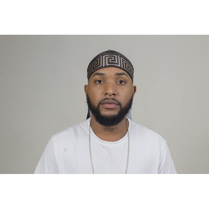 4 piezas sedosas Durags para hombres 360 ondas, diseño de
