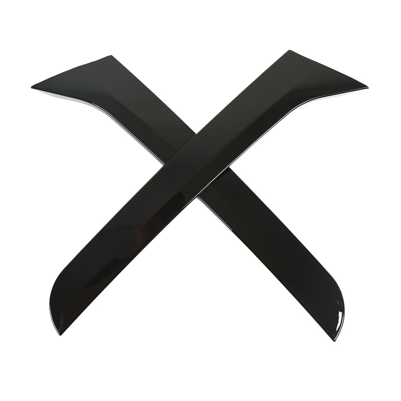 2 Pcs Rear Window Spoiler Glossy Black Left Right Side