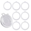 7 Pack Rubber Seals for Glass Jars, Airtight Silicone Jar