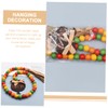 COHEALI Thanksgiving Wood Bead Garland Tassels for Home Decor Rustic