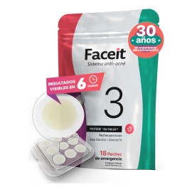 FaceIt Parches Invisibles Anti Acne Micropuntos Dia y Noche Piel Mixta Elimina Barros Espinillas y Granos Rápido y Efectivo Pimple Patches Parches Acne con Acido Salicilico Tratamiento Acne