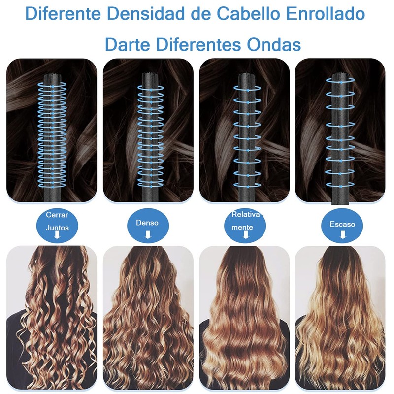 Rizos Sin Calor para Onda Natural, Rizadores de Cabello Sin