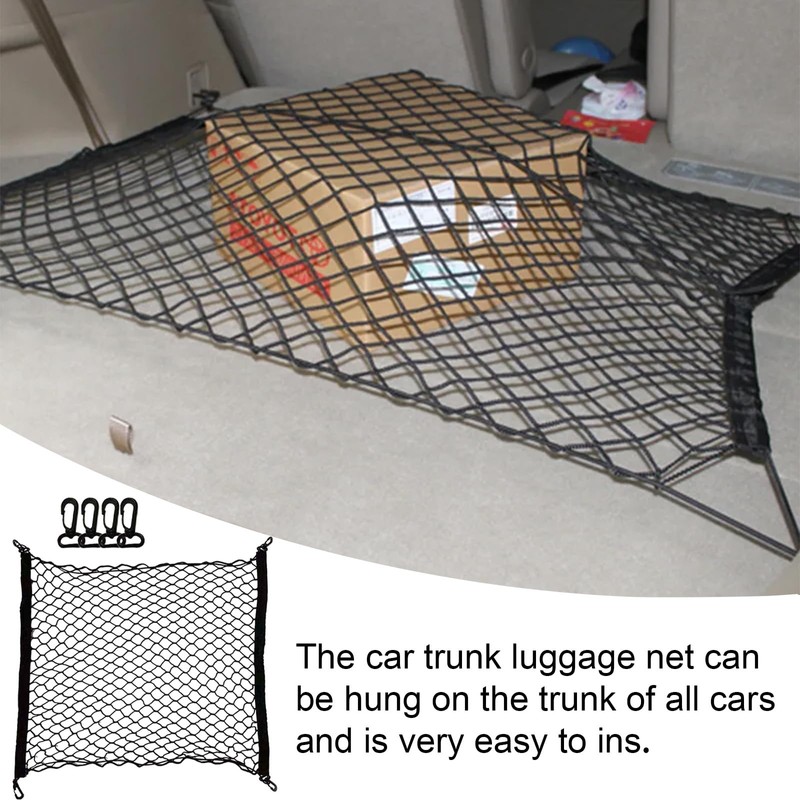 ALI2 Luggage Net 70 x 70 cm, Car Boot Net,