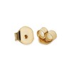 14k Yellow Gold Paper-Clip Link Oval Stud Earrings - Minimalist