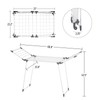 YUBELLES Clothes Drying Rack, Gullwing Laundry Rack, Collapsible, Space-Saving Laundry