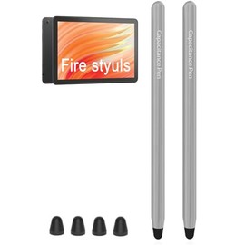 JVIQ AMZ Fire Tablet Stylus Pen for AMZ Fire Max 11 Pen，Fire HD 10 Stylus Pen， Fire HD 10 Kids Pro，Fire HD 8 Pen，Kids Tablets Touch Screen Stylus Pen (Gray*2)