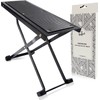 Belfort® Guitar Footstool with Non-Slip Rubber Underlay, Foldable Footrest for