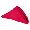 WedDecor Polyester Red Table Napkin for Wedding, Banquet, Party, Home,