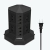 JIACHAN Power Strip Tower Type, 6 USB 8 Outlets, Approx.