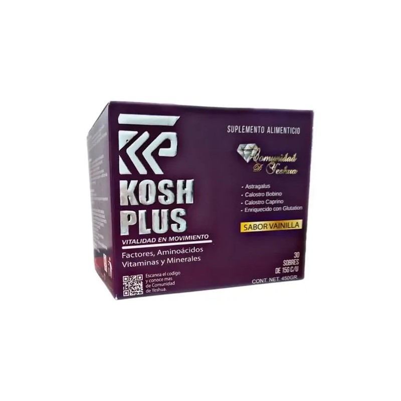 Suplemento Kosh Plus Calostro Vainilla 30 Sobres