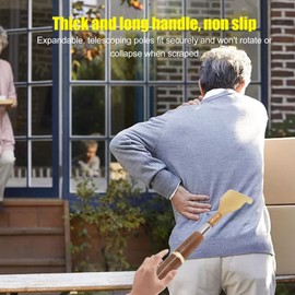 Back Scratcher Stretcher Meridians Long Handle Tool Itching Scraping Gift Plastic Material Tickling Elongated Handle Long Grip Paint Brush Organizers Holders