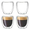 Youngever 4 Pack Espresso Cups, Double Wall Thermo Insulated Espresso