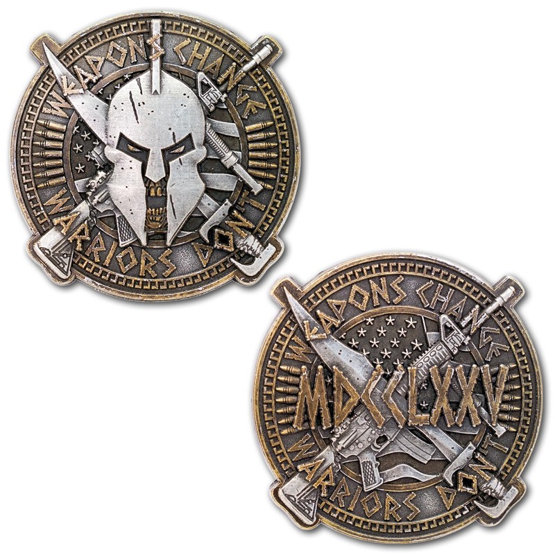 Weapons Change Warriors Dont Veteran Collectible Challenge Coin