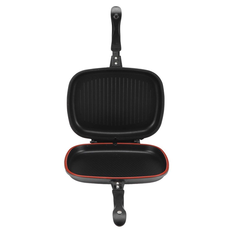 RBSD Double-sided Frying Pan, 32cm/12.6in BBQ Grill Pan, Double Side