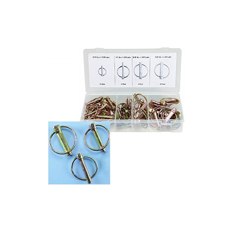 (Set of 50) Pcs Kit Spring Loaded Lynch Pin Lynch