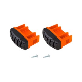 1 Pair of Foot Caps for Articulated Ladder Telvario 64x25 Bias Binding Orange Monto Krause 201232