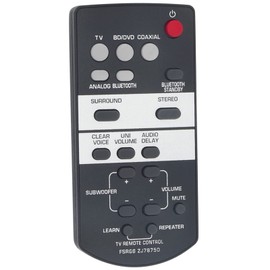 New FSR66 ZJ78750 Replacement Remote Control fit for Yamaha Front Surround System YAS-103 YAS-93 ATS-1030 YAS103 YAS93 ATS1030 YAS-203 YAS-105 YAS-101 YAS-152 SRT-700 ATS-1050 ATS-1050BL ATS-1050-R