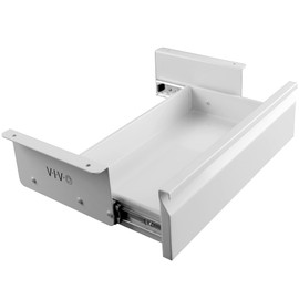 VIVO 16 inch Under Desk Mounted Sliding Pull-out Drawer without Shell for Office Desk, Storage Organizer for Sit Stand Workstation, White, DESK-AC03A-W