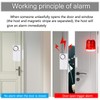 NineLeaf Wireless Door Alarm with Remote, Anti-Theft Window Alarms, Contact