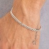 Esrael 925 Sterling Silver Bracelet for Men, Mens Silver Bracelets
