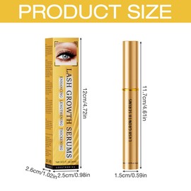 AVCXEC Eyelash Serum, Lash Serum, Eyelash Growth Serum Without Hormones, Eyebrow Serum, Effective Eyelash Serum, Eyelash Serum for Long Eyelashes, A Quick Eyelash Extension, 4 ml