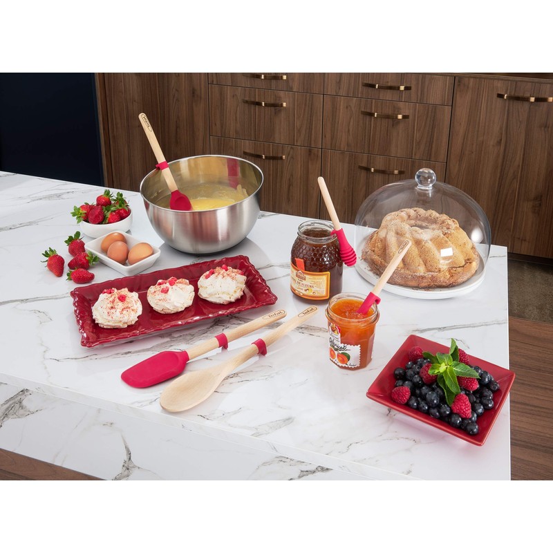 Tefal Ingenio K23008 Holz-Bratwender, braun, 38.5 x 9.2 x 2.7