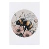 'Bumblebee with Flowers' Temporary Tattoo - Water Resistant, Skin-Safe, Non-Toxic