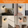 Glighone Vintage Pull Chain Wall Lights Set of Two with
