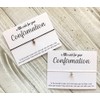 Confirmation wish bracelet Confirmation gift cross wish bracelet cord wish
