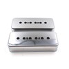 Chrome P90 Humbucker Pickup Covers for Electric Guitars Set of