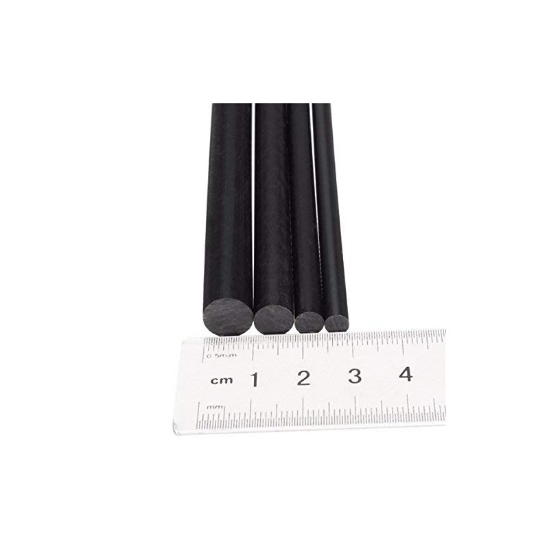 EsportsMJJ 10mm Diameter 200mm Black Acetal Round Bar Plastic Rod