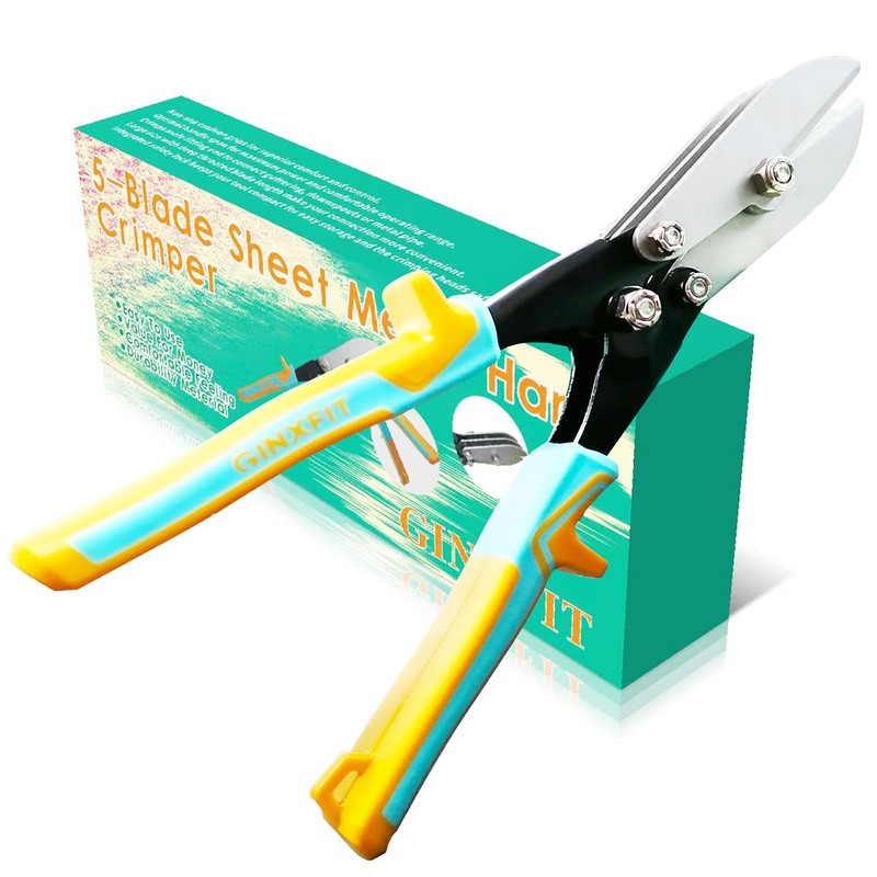 5 Blade Sheet Metal Hand Crimper for Venting Work/Ductwork/HVAC Downspout