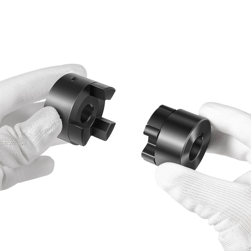 1/2" to 3/4" L075 Flexible 3-Piece L-Jaw Coupling Coupler Set