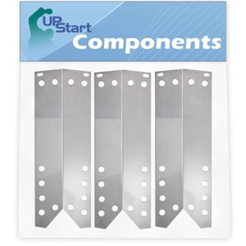 3-Pack BBQ Grill Heat Shield Plate Tent Replacement Parts for Nexgrill 720-0718N - Compatible Barbeque Stainless Steel Flame Tamer, Guard, Deflector, Flavorizer Bar, Vaporizer Bar 15 1/16"