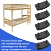 12 Pcs Plastic Bed Slat Holders, Bed Slats Holders, Black