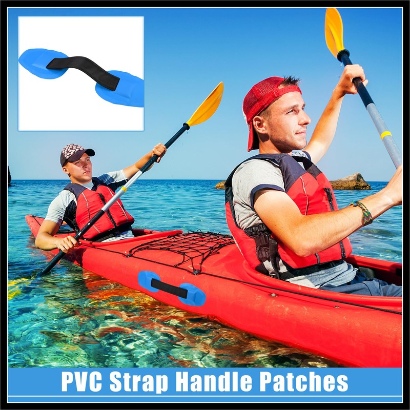 Hihaha 2pcs Universal PVC Strap Handle Patches Carry Grab Handle
