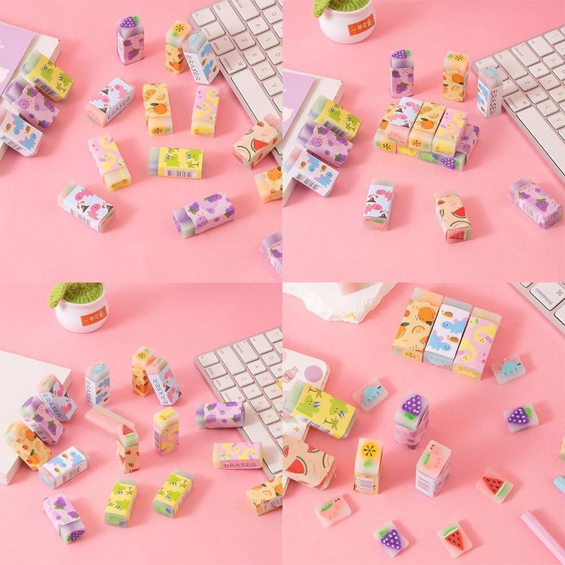 No oBML Eraser, Arch Elementary School Students, Set of 7,
