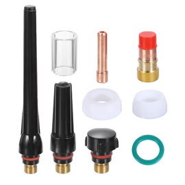 sourcing map 29pcs Tig Torch Kit for WP-17, WP-18, WP-26 with TIG Welding Torch Tungsten Electrode Holder Connector Ceramic Nozzle for Welding Related Equipment