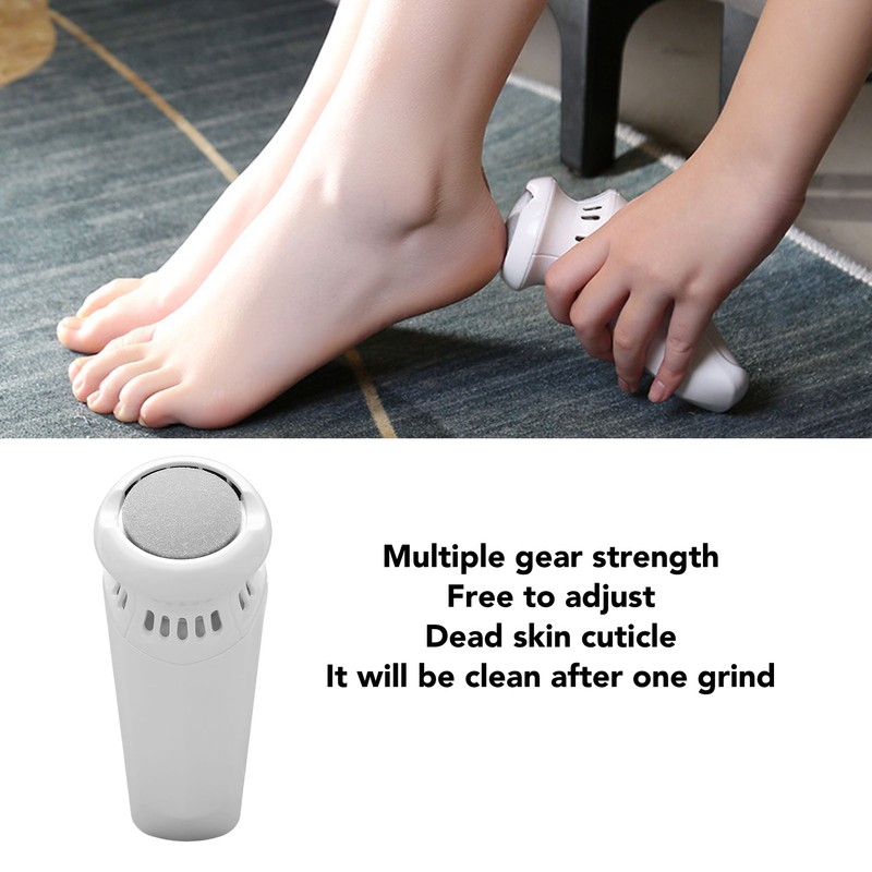 Electric Foot Callus Remover Massaging 2 Gears Portable Detachable Rechargeable