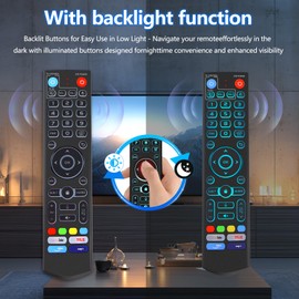 New Backlight V5 Pro Voice Remote Control, Compatible with vSeeBox V1/V2,V5/V1/V2/V3 Pro,V3 Plus,V1 Max,Elite,Max Intelligent Bluetooth Voice Remote Control