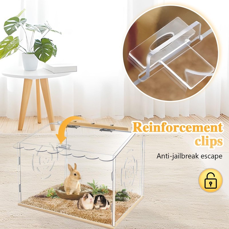 Spacious Chicken Brooder Boxs, Brooder Box for Chicks, Acrylic Chicken