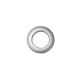 Gardinia 11253 Fabric Eyelets Small Matte Silver 4.6/2.8 cm ABS 10