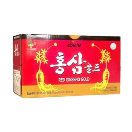 1 Pack - Red Ginseng Gold Drink - Nuoc Uong Hong Sam - 100ml per Bottle with 10 Bottle per Box - Product South Korea