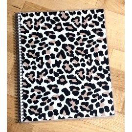 Handmade Sketch Book Journal - Wild Leopard Print