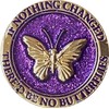 If Nothing Changed There'd Be No Butterflies Reflex Purple Glitter