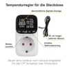 Offgridtec Temperature Controller for Socket with Digigtal Display and External